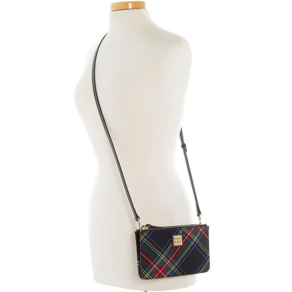 Dooney & Bourke Tartan Large Bella Crossbody Shoulder Bag - Black - Picture 4 of 4